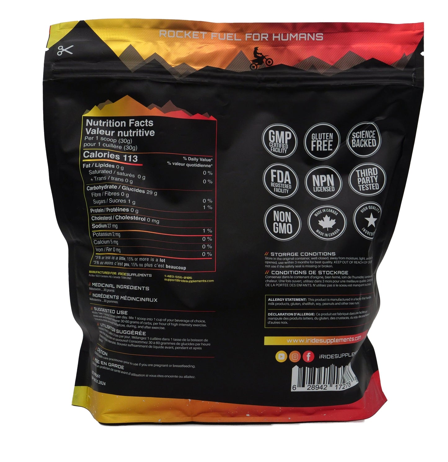 iRide Carbohydrate Booster