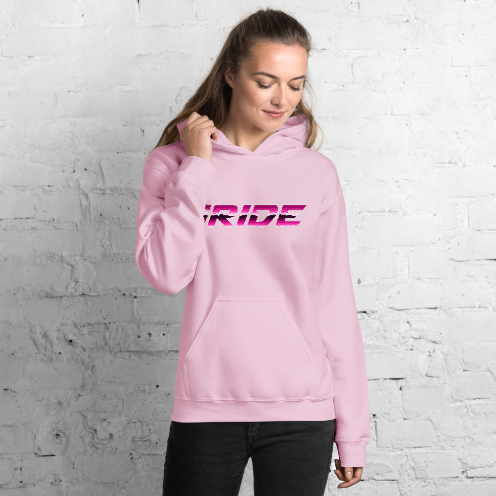Womens 8 Bit Hoodie - Level Up Your Life