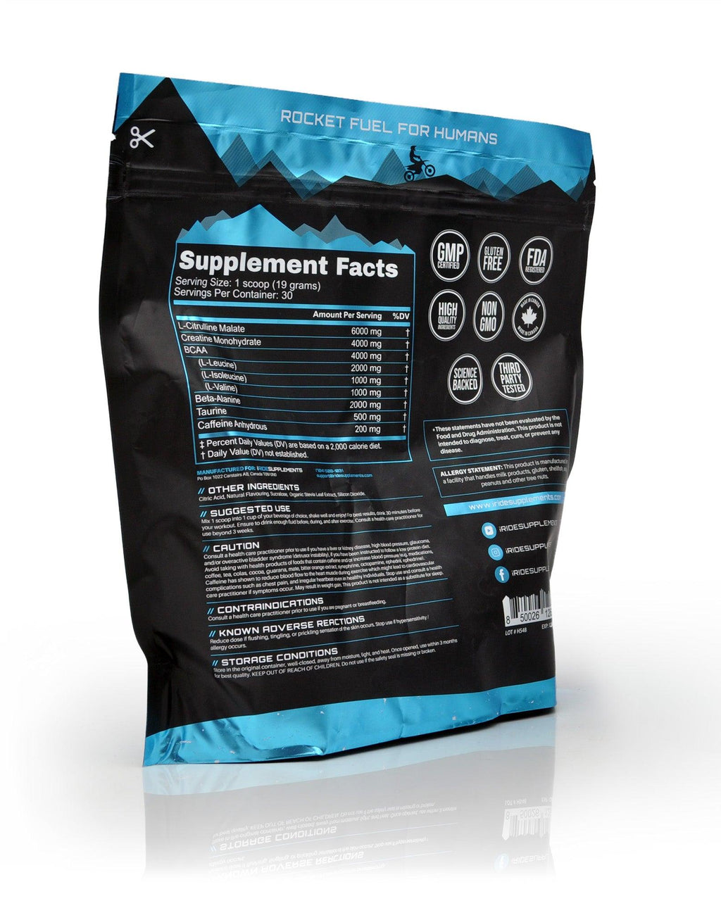 *Blue Raz* Rocket Fuel Pre-Workout